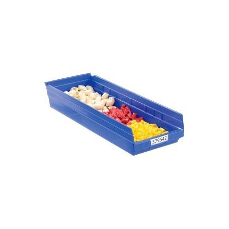 Akro-Mils Nesting Storage Shelf Bin, Blue, 6 PK 30184BLUE